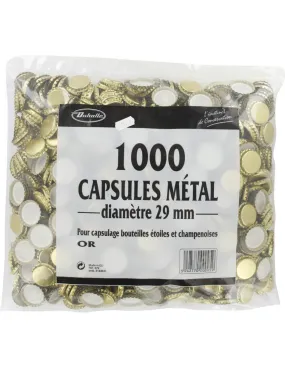 Capsule bouteille champenoise or sans opercule 1000 29 -