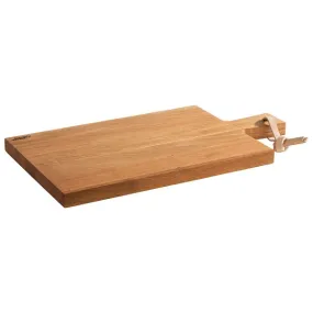 Planche de service APS -SIMPLY WOOD- 40 x 22 x 2 cm bois de chêne huilé surface de service : 32 x 22 cm longueur du manche : 8 c