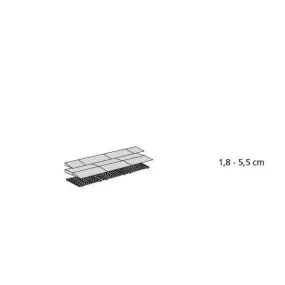 Rampes de seuil modulables h:de 18 à 55 mm - intérieur