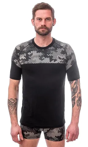T-shirt Sensor Impress - Black/Honeycomb - men´s