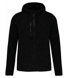 Veste à capuche chinée - Femme - PA366 - gris foncé mélange